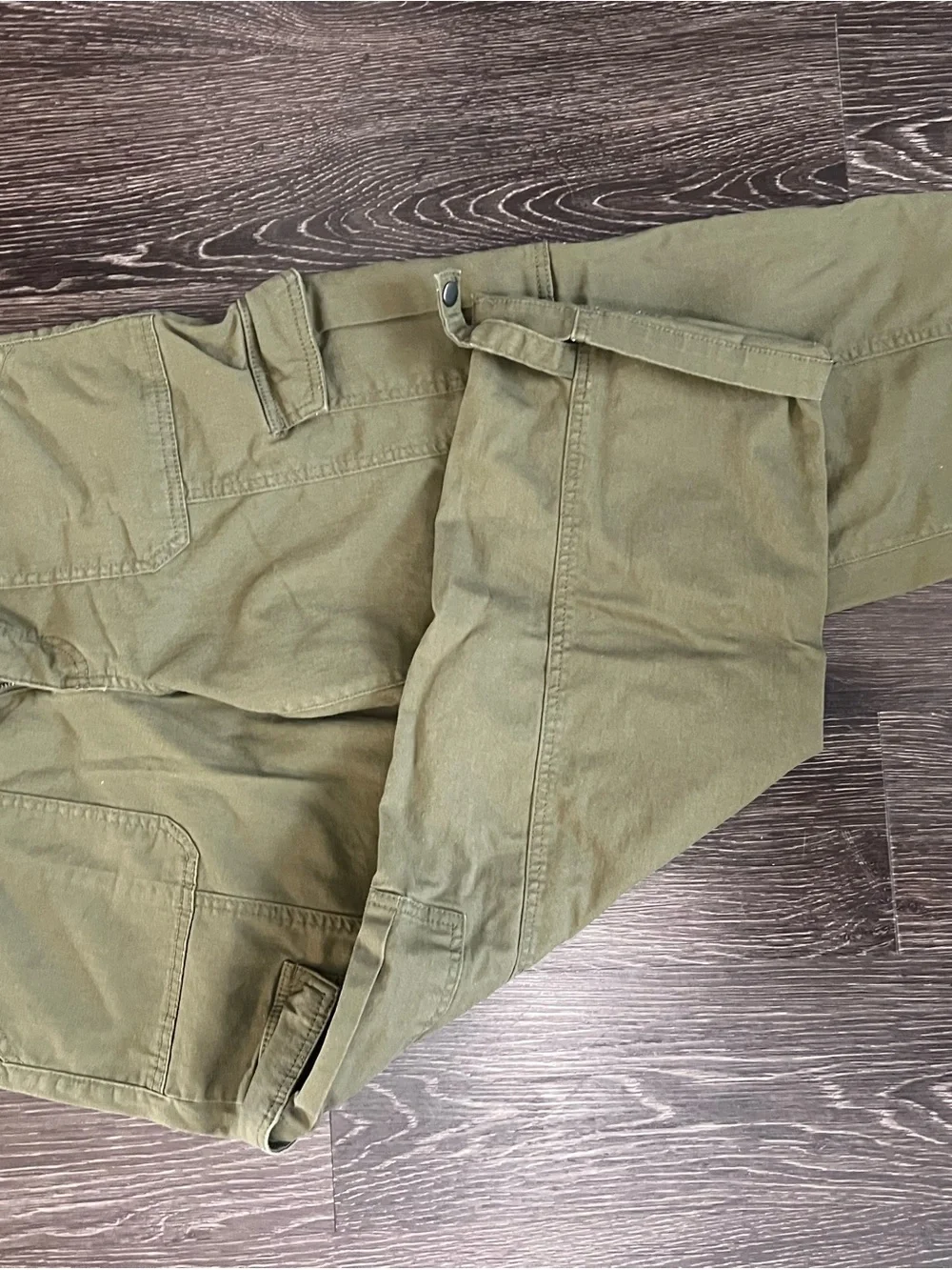 Jessica Simpson Olive Utility Cargo Bag Cropped Pants